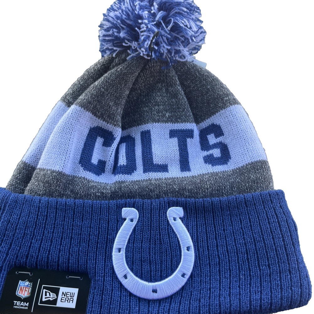 Indianapolis Colts Knit Winter Hat Beanie New Era Cap  Sideline NWT
